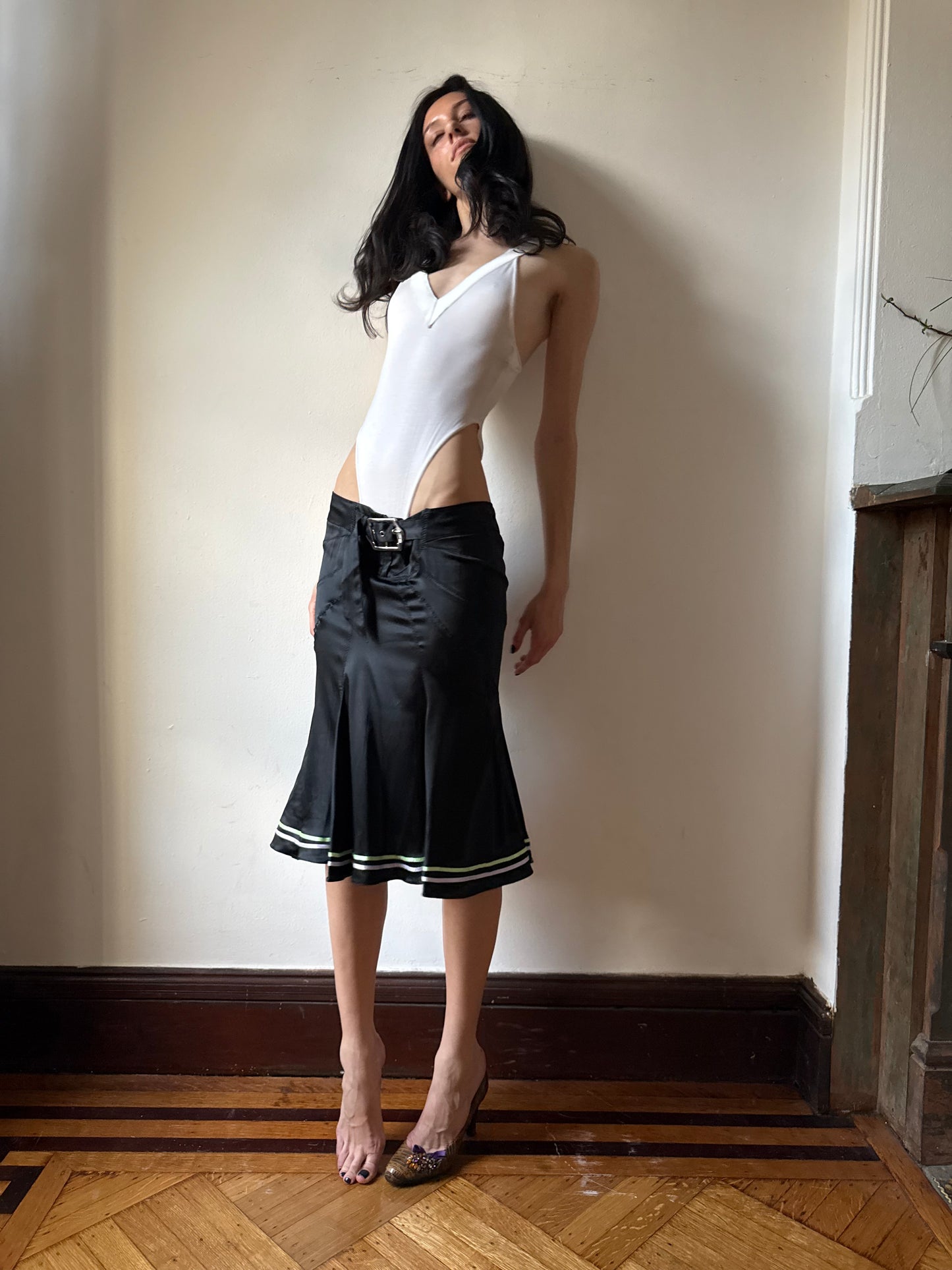 Just Cavalli Silk Skirt