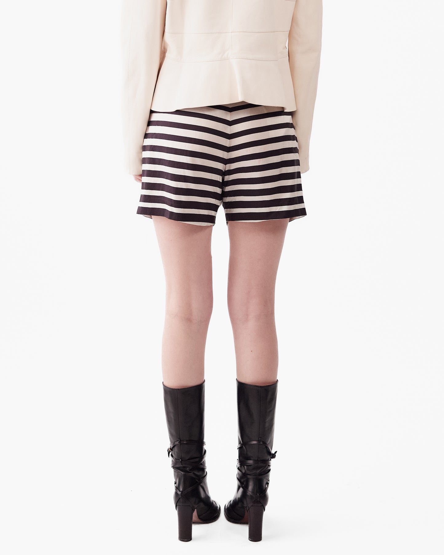 Dries Van Noten Striped Silk Shorts