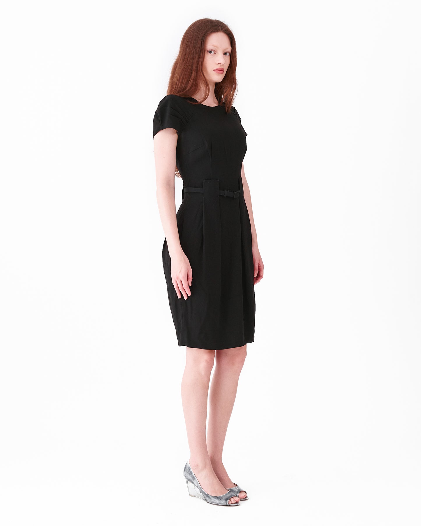 Prada 2009 Black Knee-Length Dress