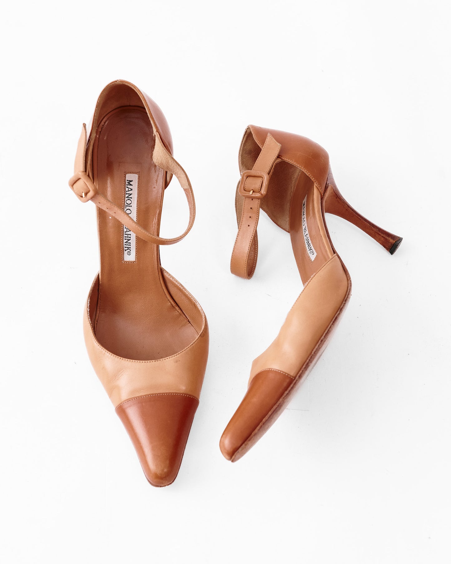 Manolo Blahnik Leather Pumps / Size 39