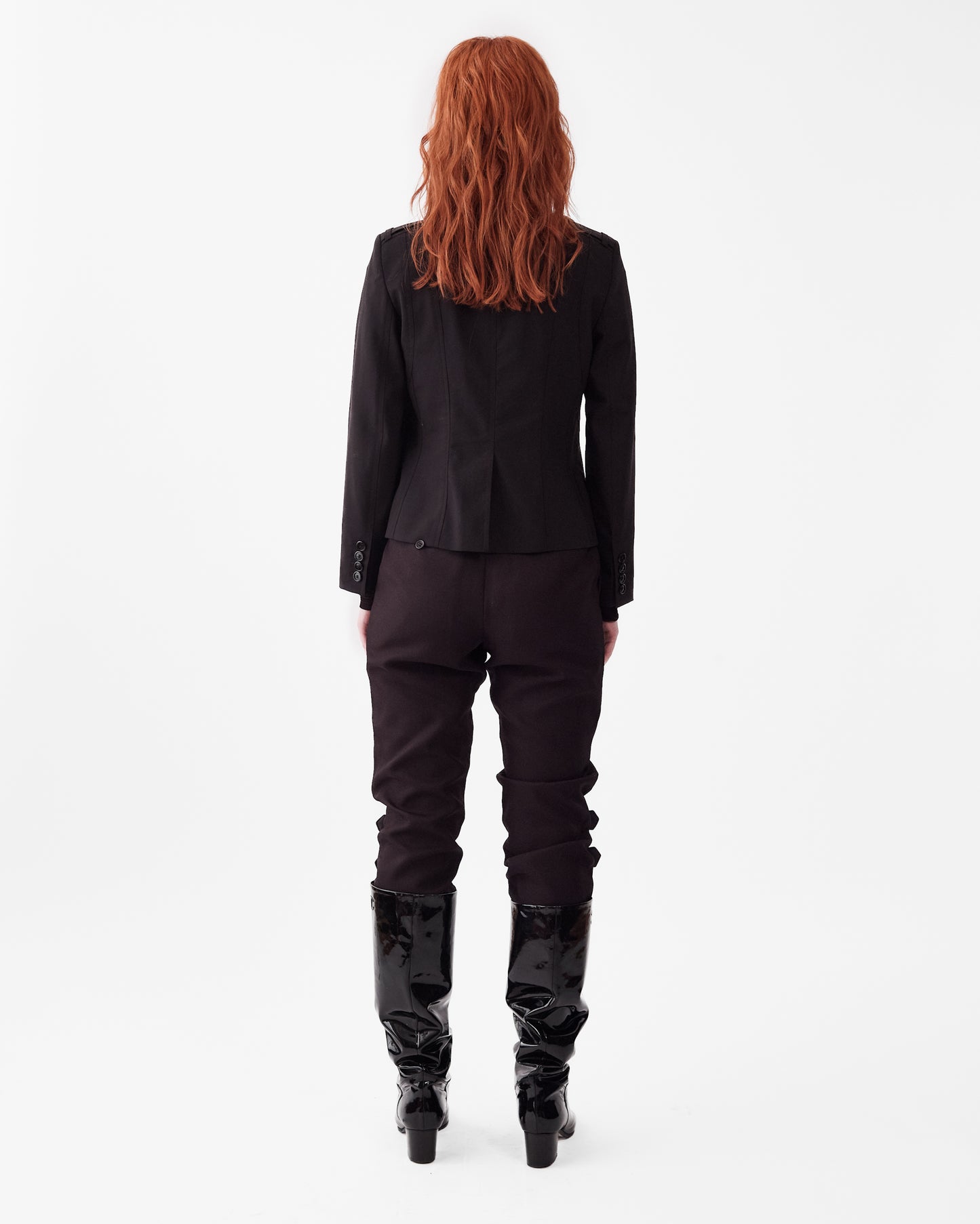 Comme Des Garçons Black Buckle Pants