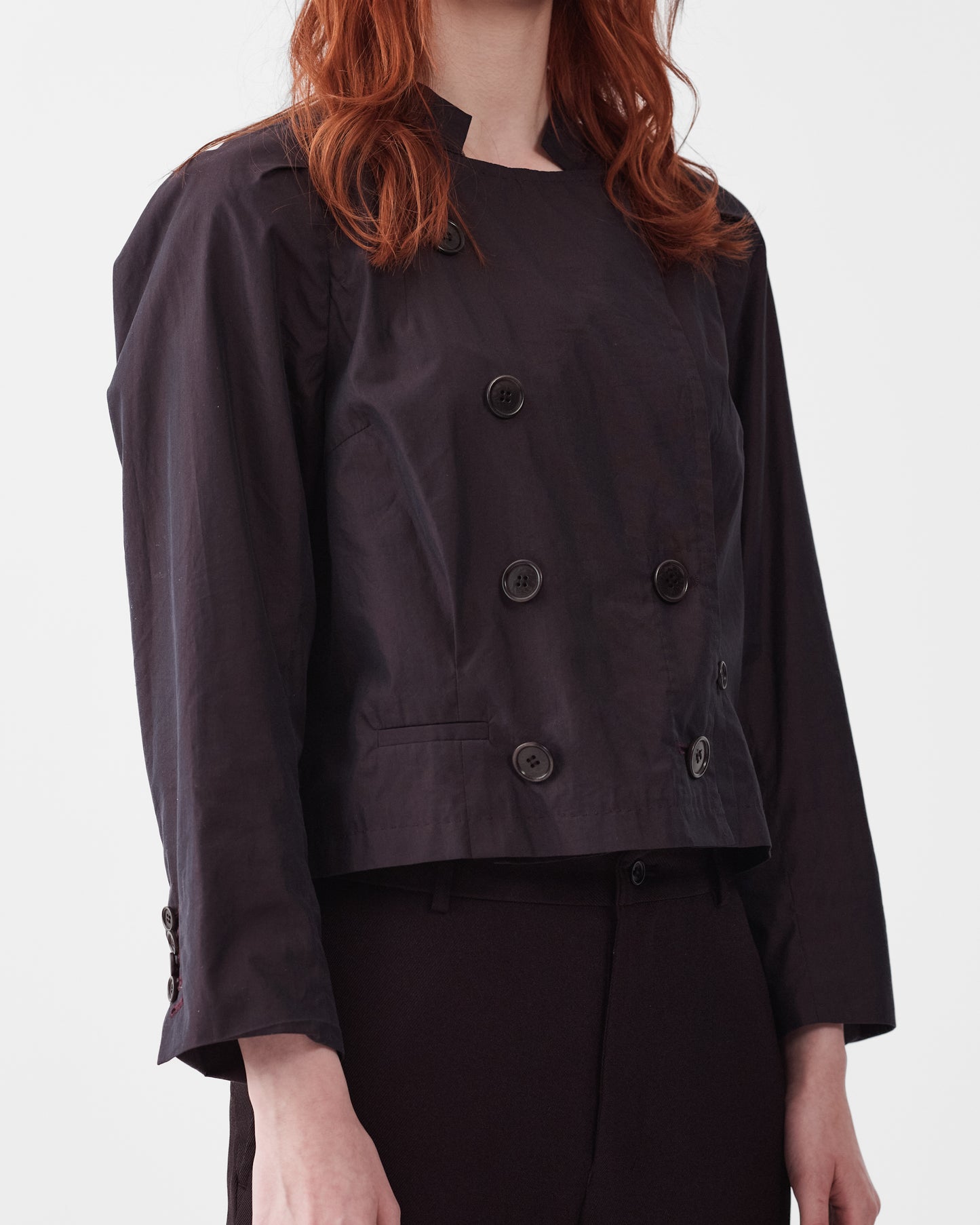 Dries Van Noten Plum Pleated Shirt