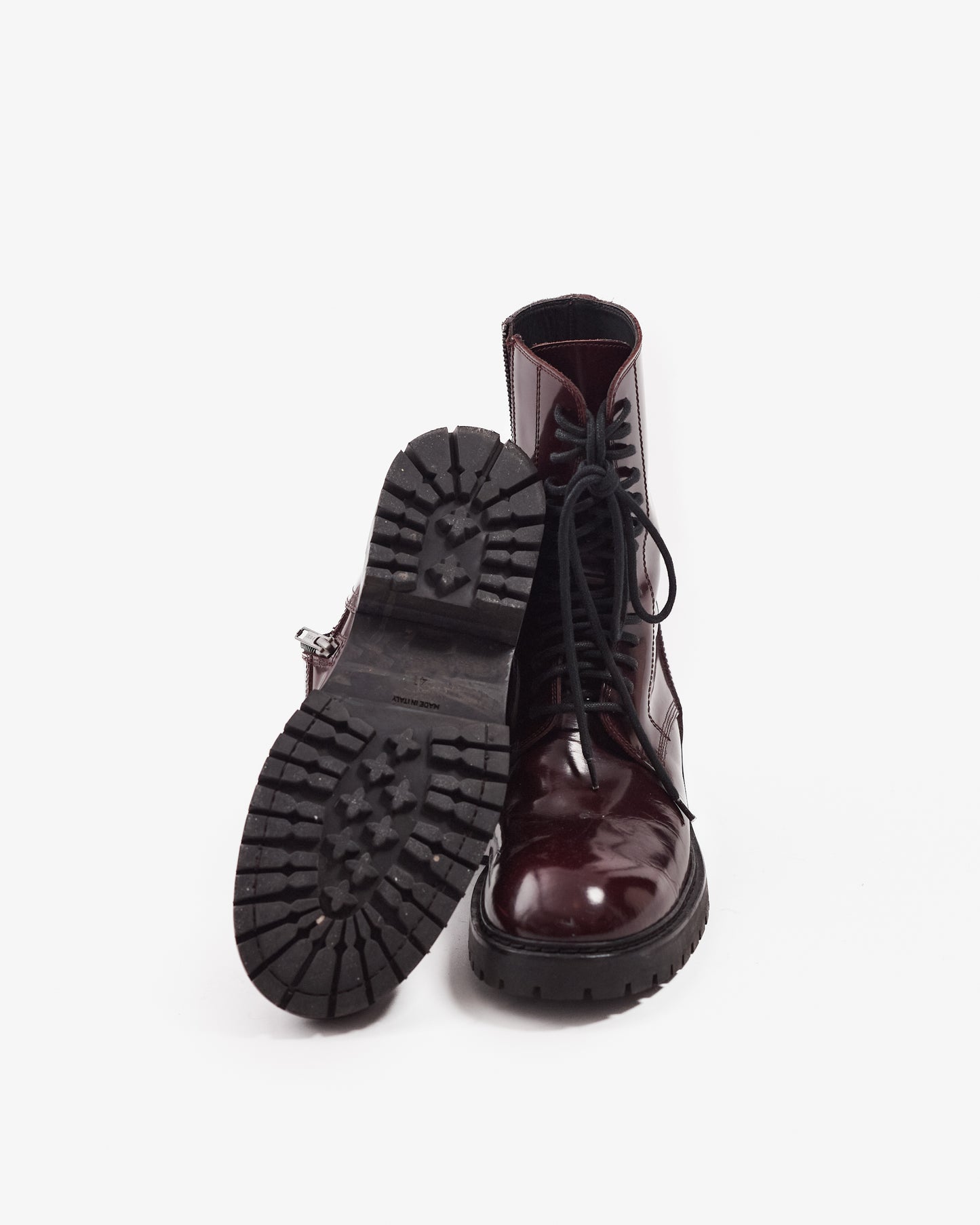 Ann Demeulemeester Maroon Boots / Size: 41