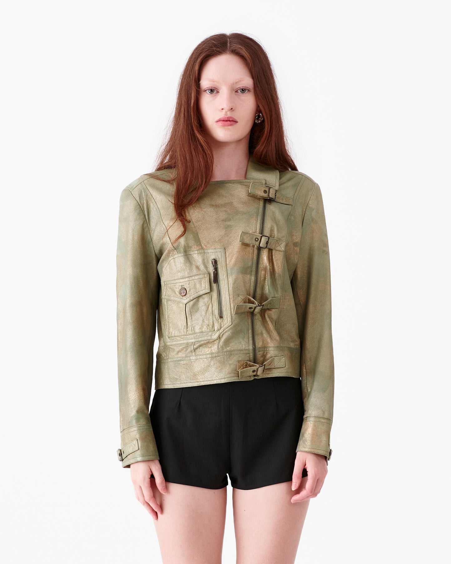 John Galliano Green Iridescent Jacket