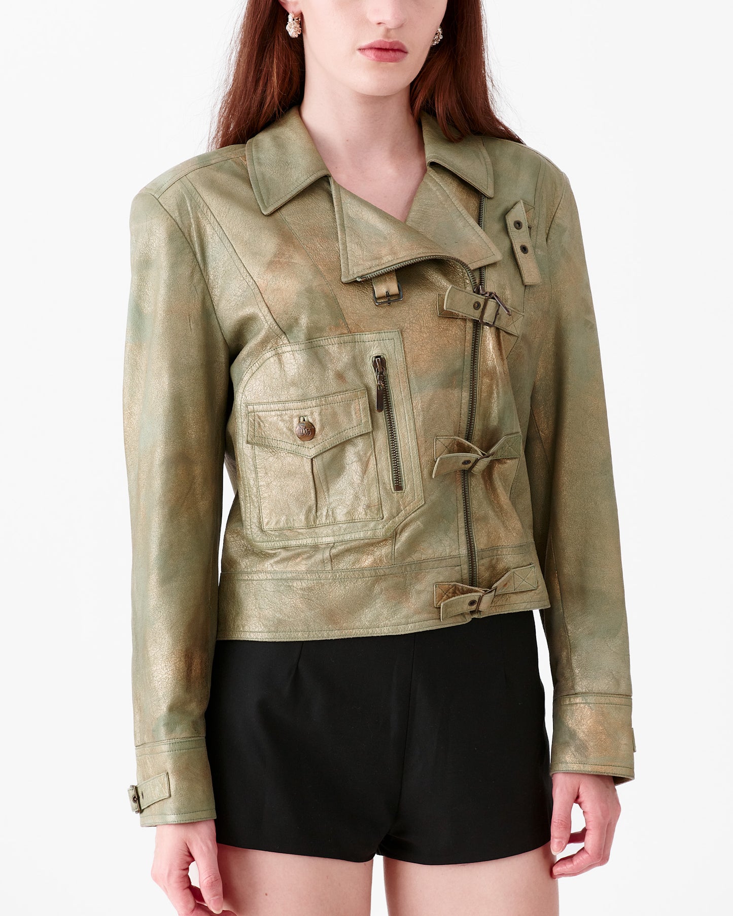 John Galliano Green Iridescent Jacket