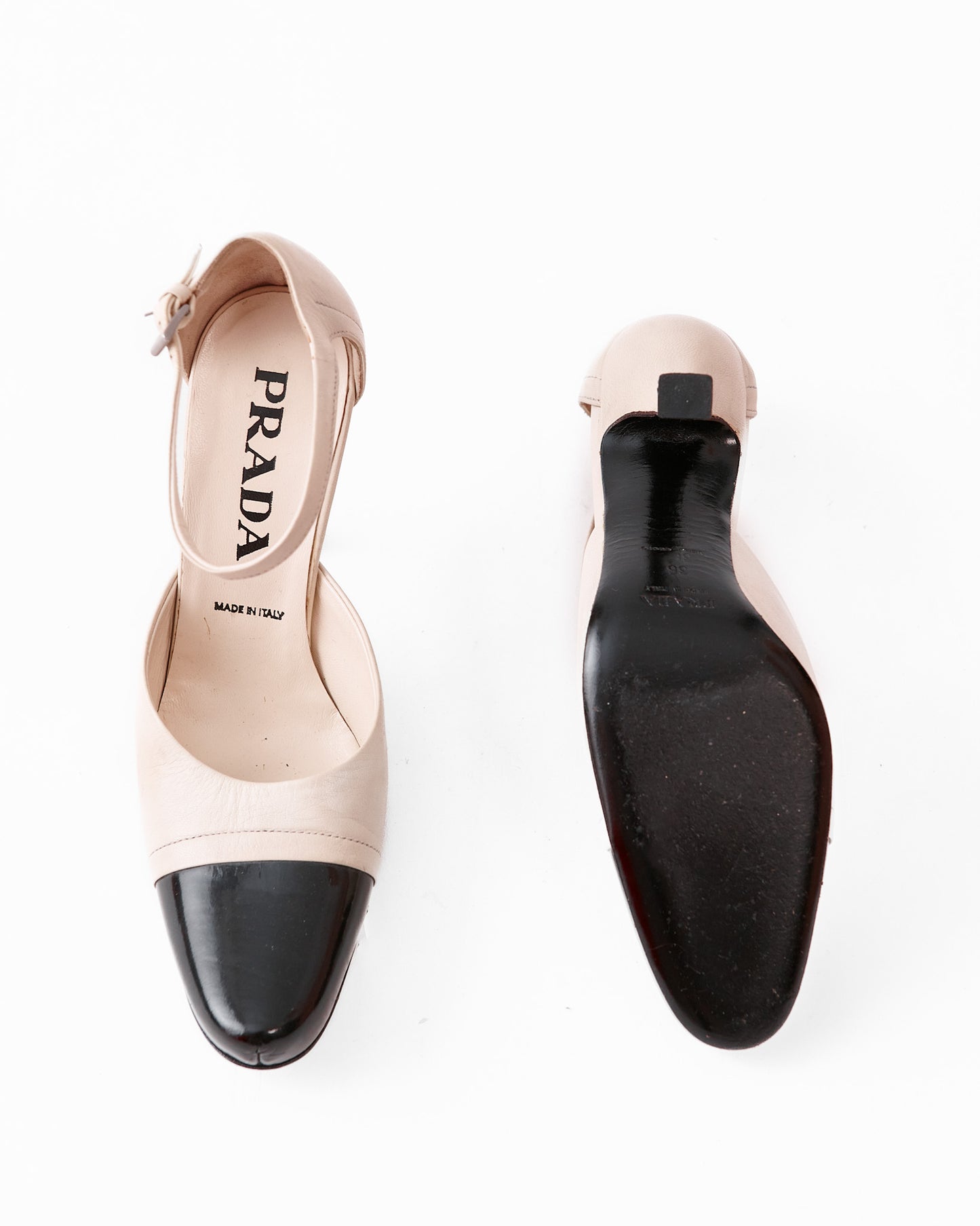 Prada Leather Colorblock Pattern Pumps / Size 36