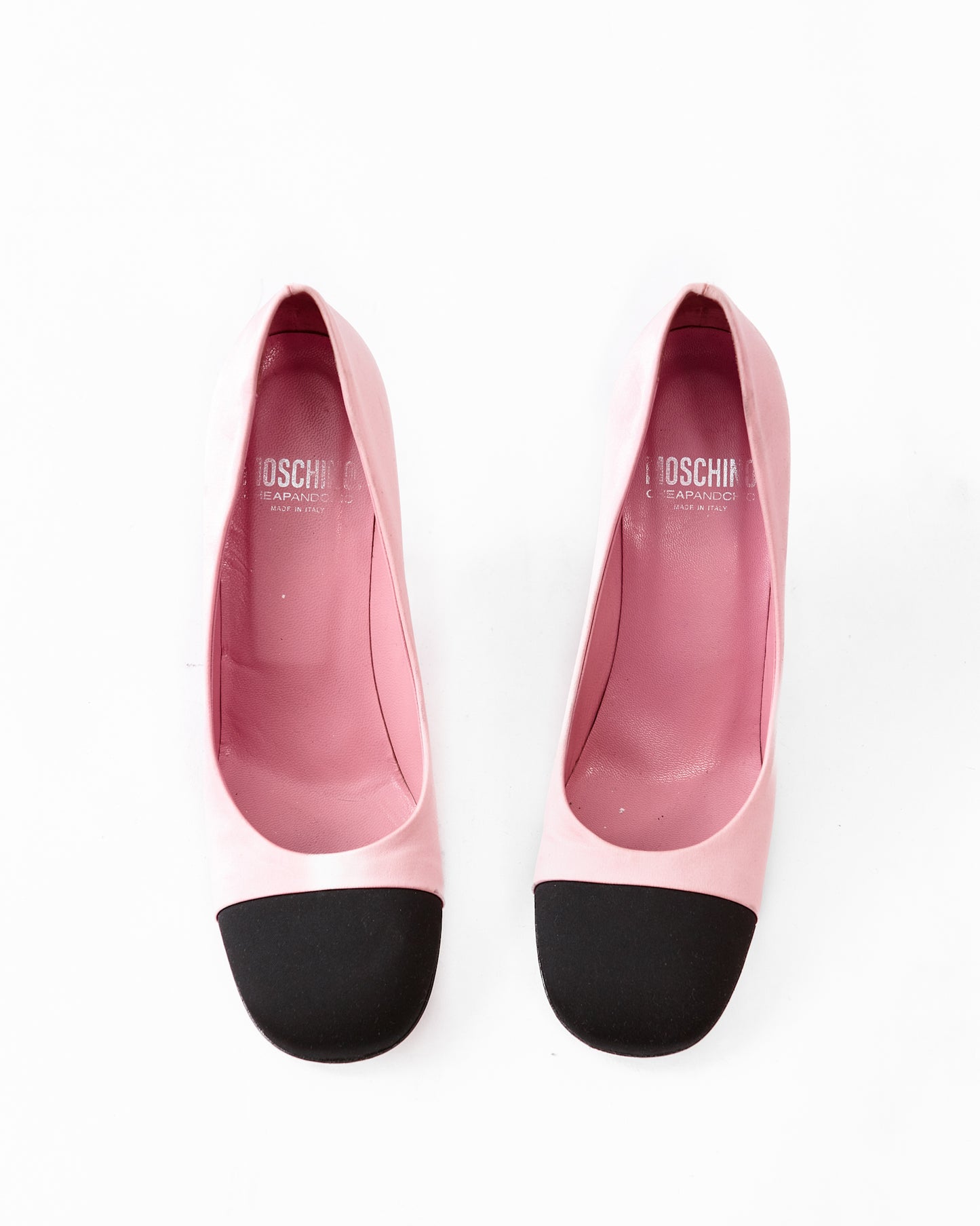 Moschino Satin Colorblock Pumps / Size 37.5