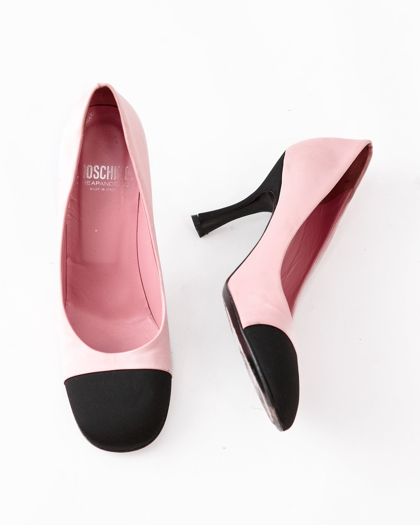 Moschino Satin Colorblock Pumps / Size 37.5