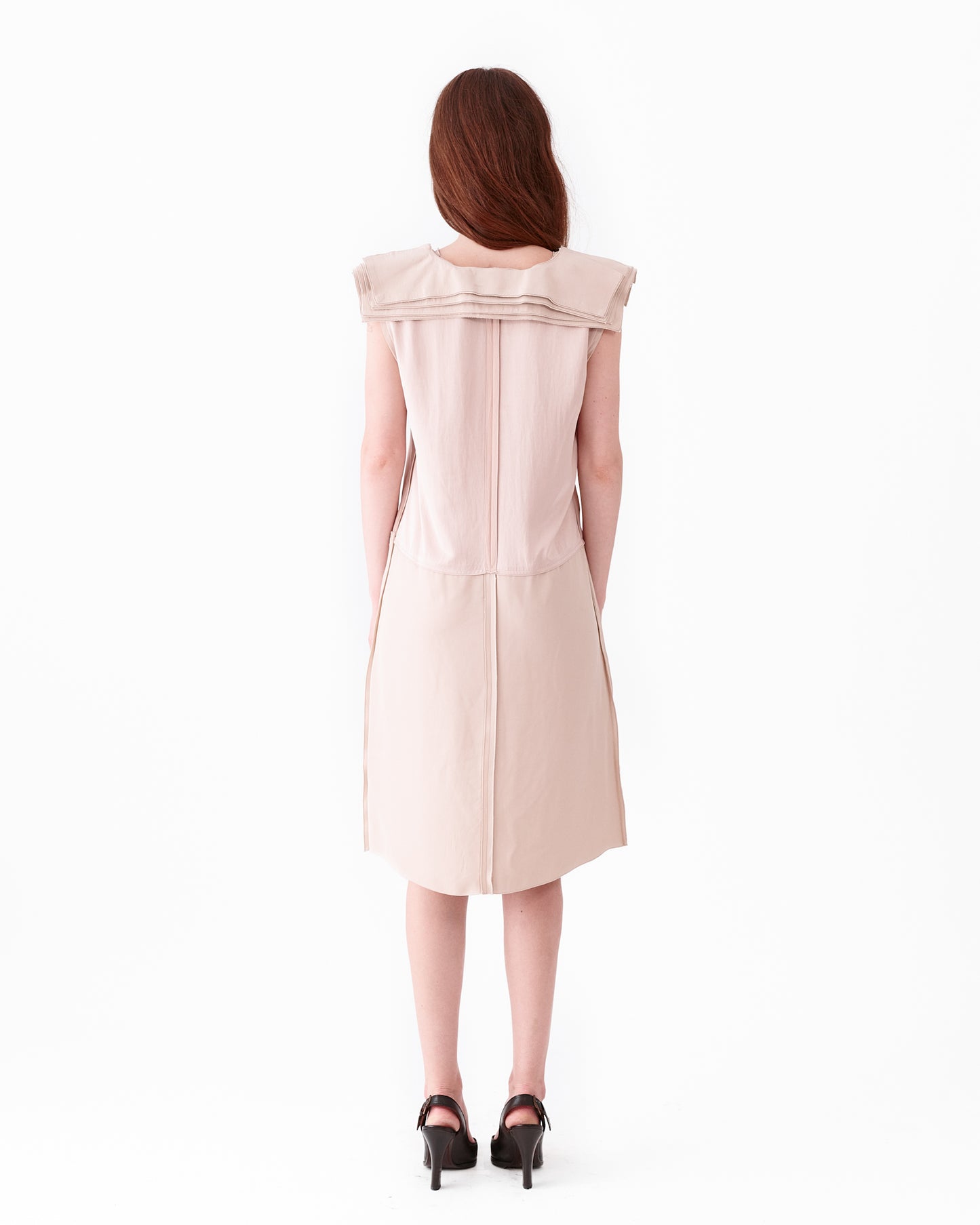 Bottega Veneta V-Neck Beige Dress