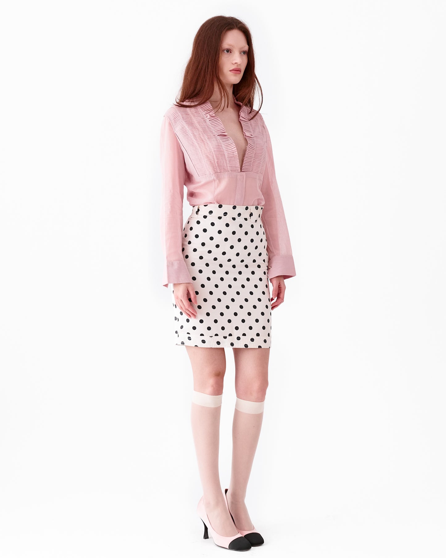 Gucci 2004 Pink Blouse