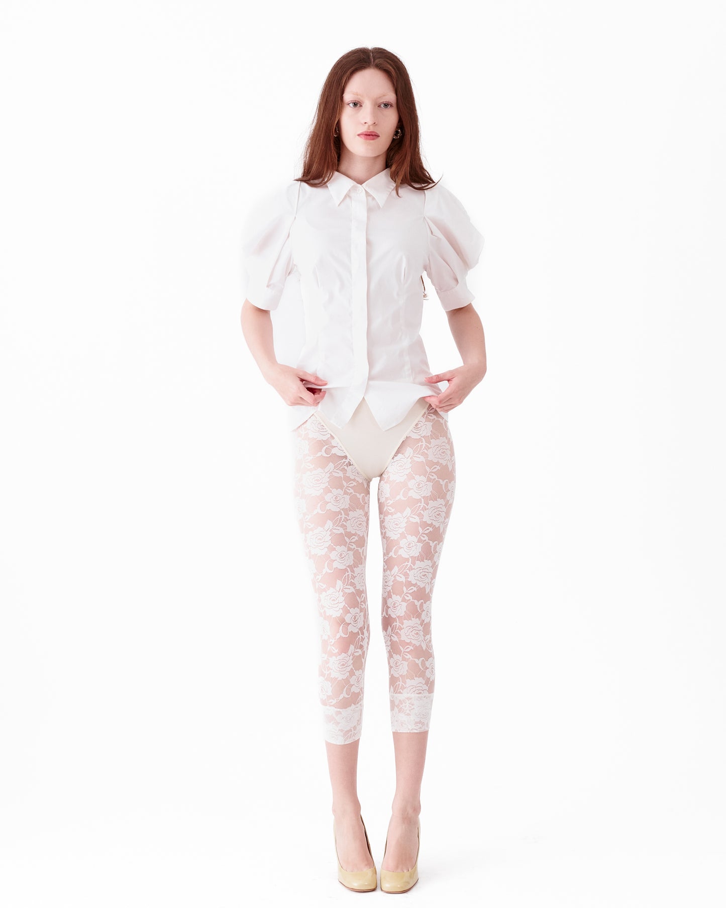 Prada Puffed Sleeve Button Down