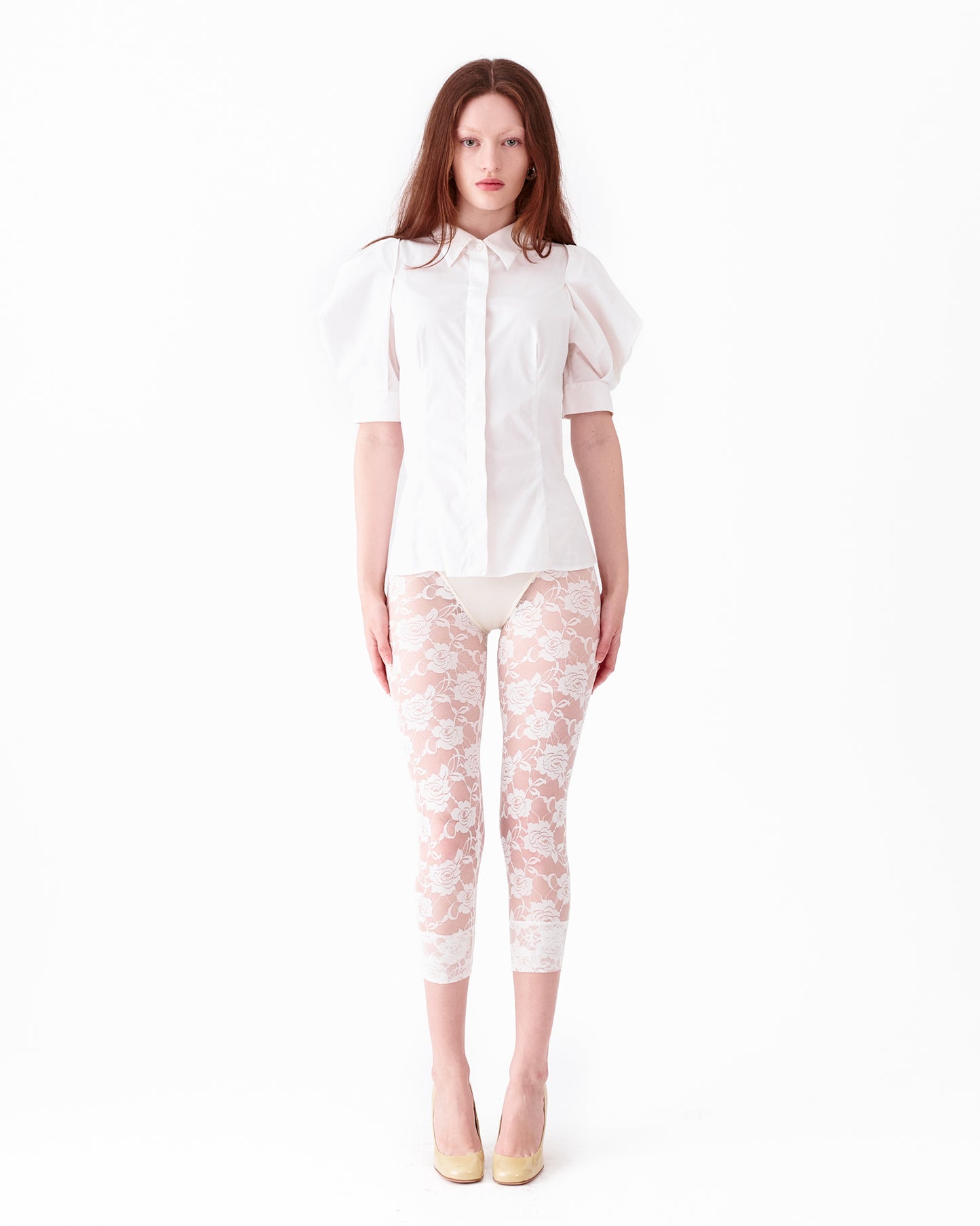 Prada Puffed Sleeve Button Down