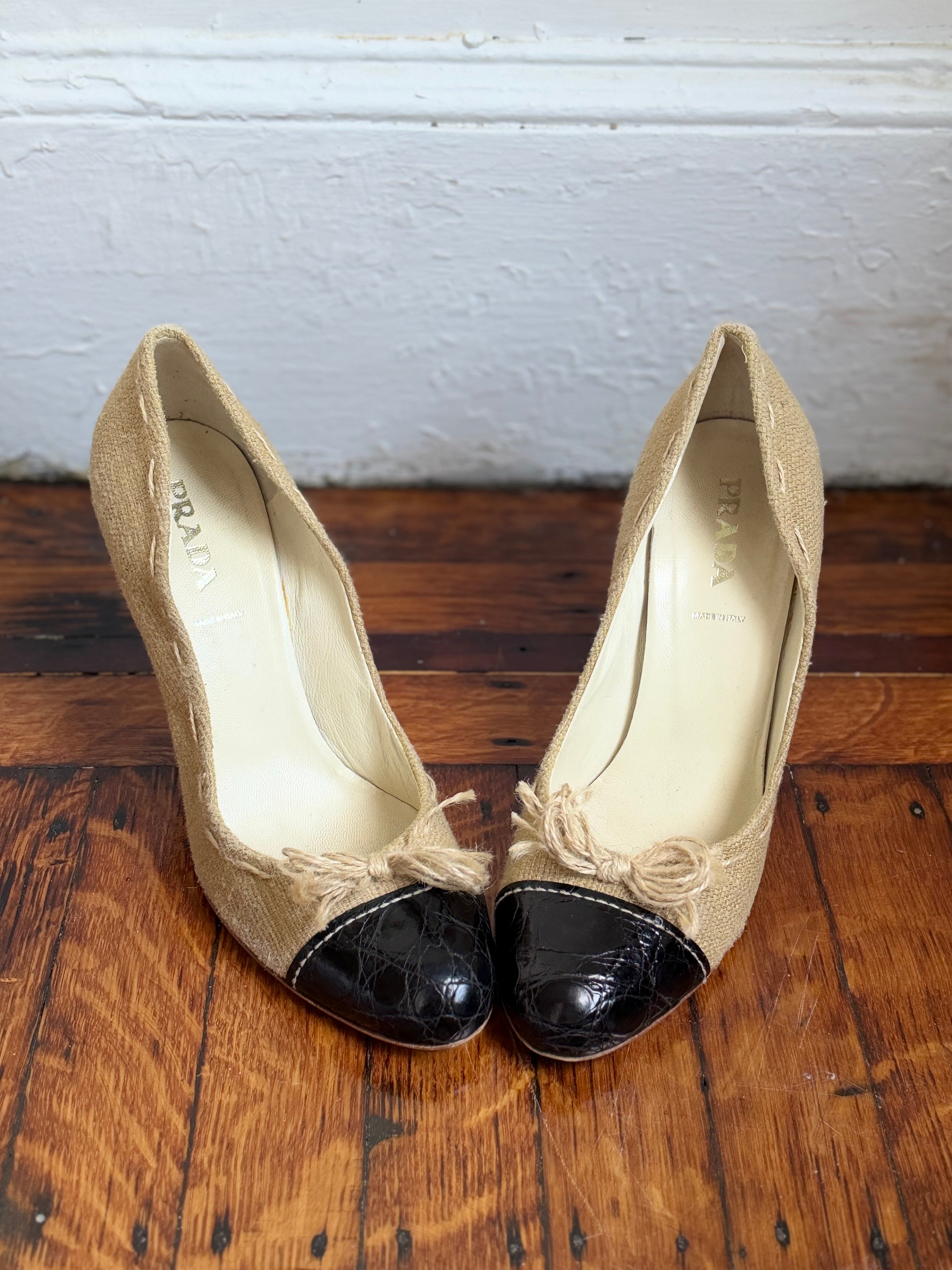Prada SS 2004 Runway Pumps |38.5