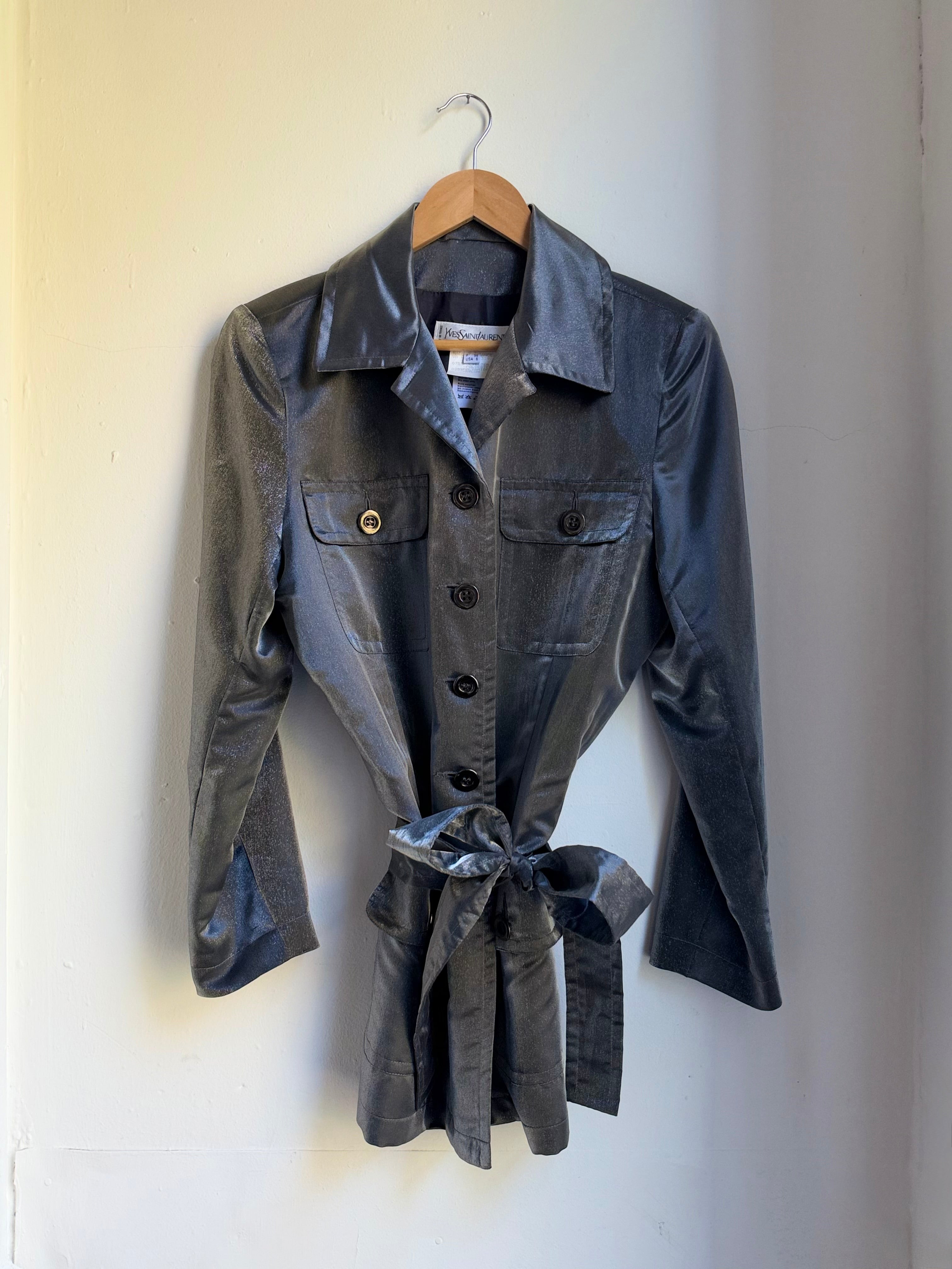 Yves Saint Laurent Silver Light Jacket
