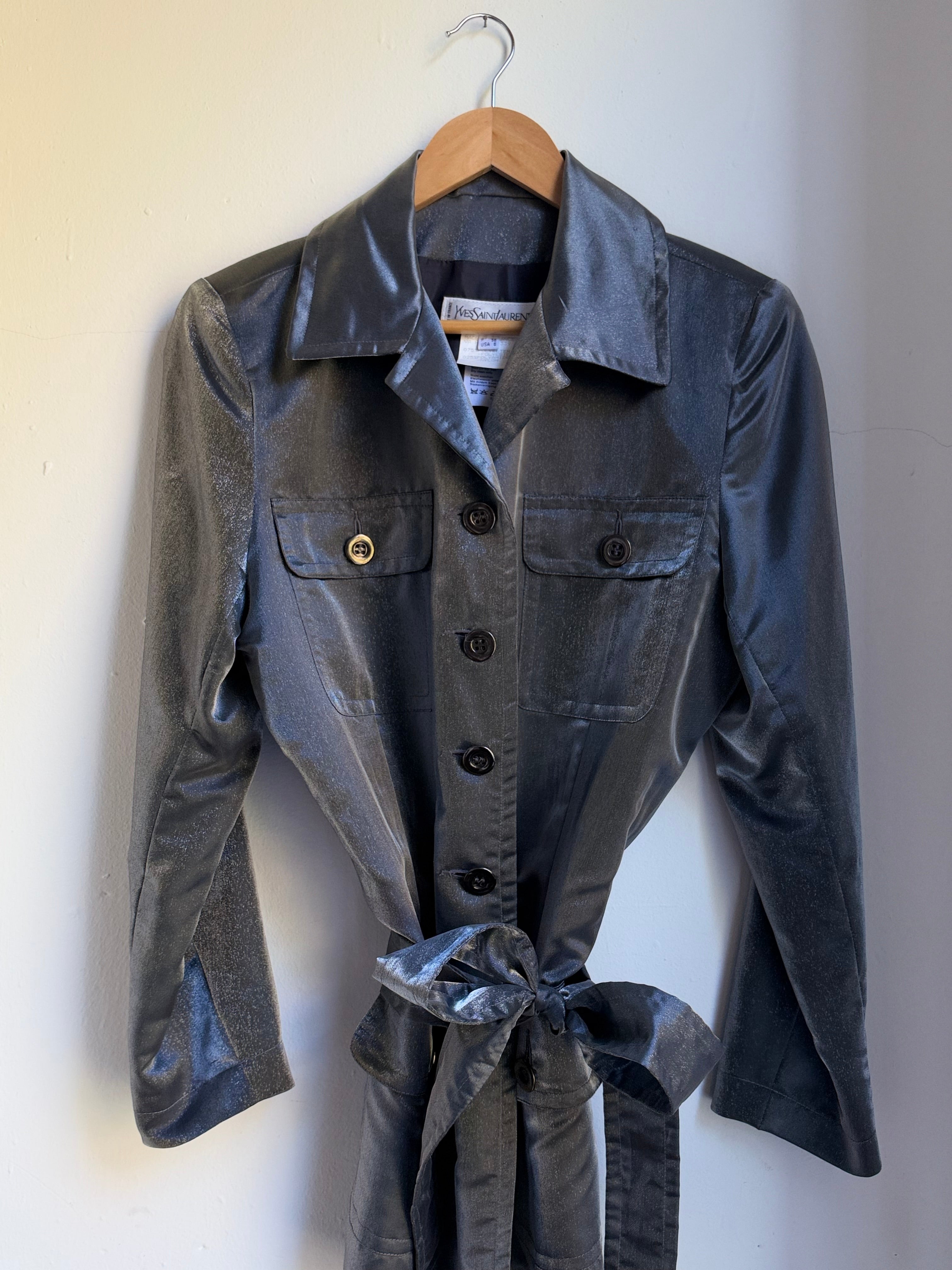 Yves Saint Laurent Silver Light Jacket