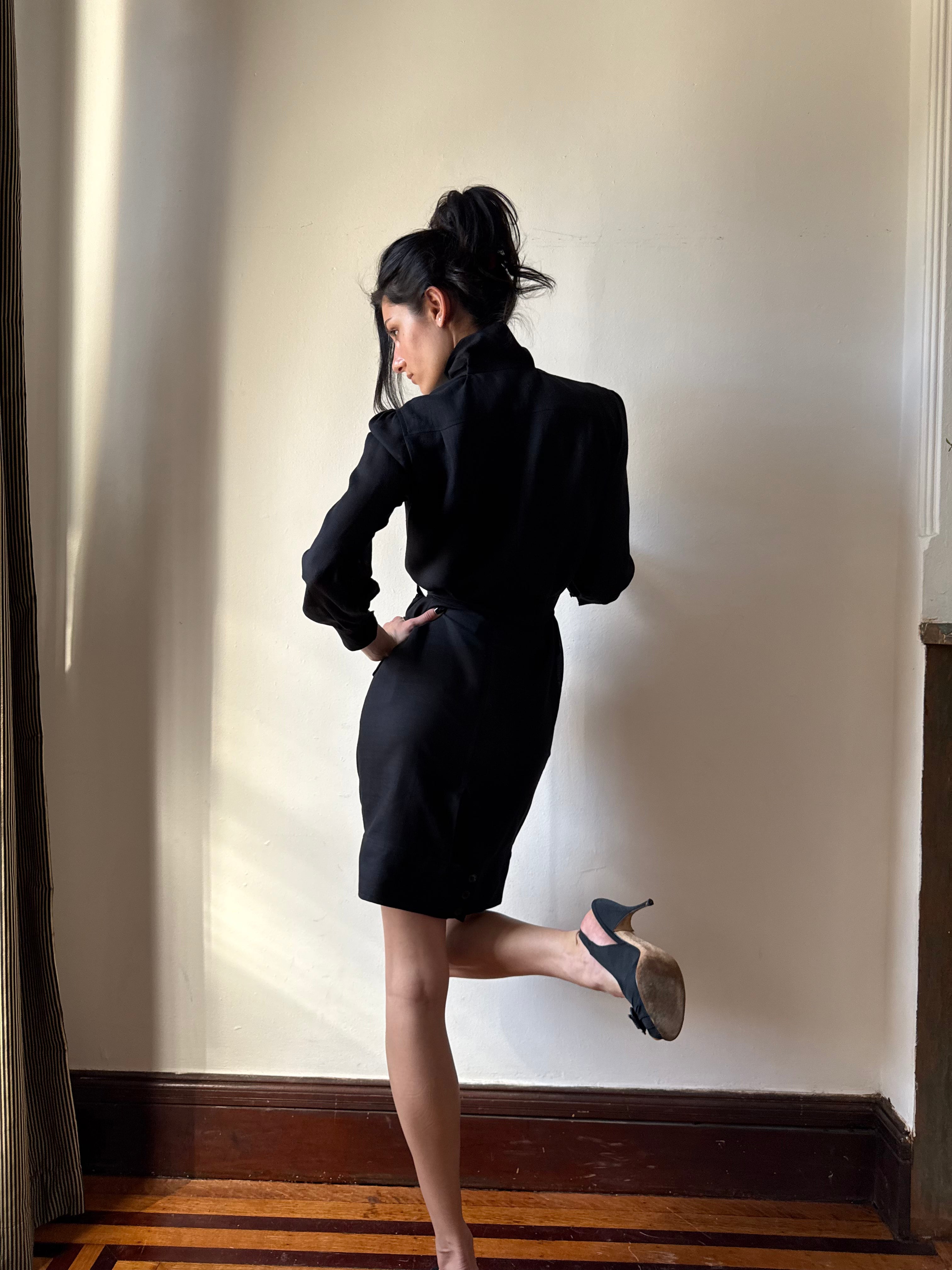 Yves Saint Laurent Black Dress