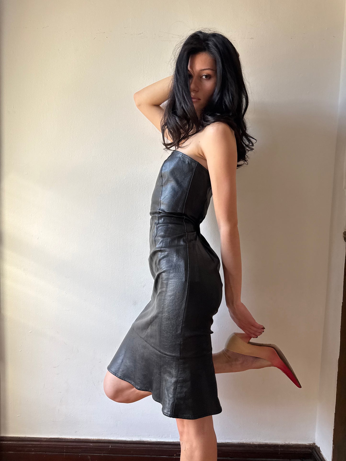 Moschino Leather Dress