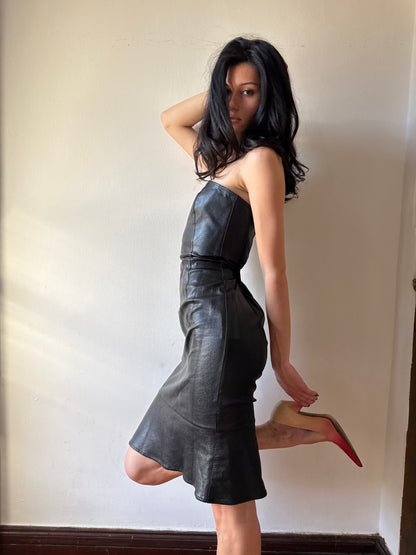 Moschino Leather Dress