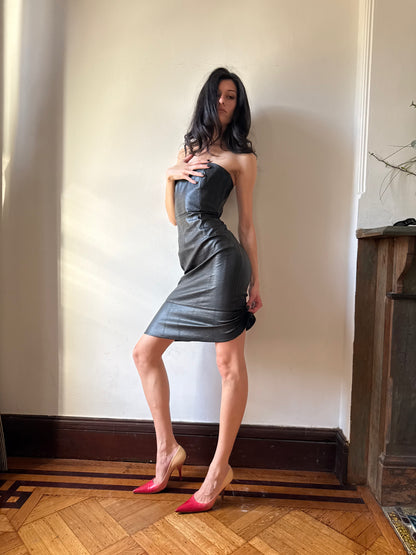 Moschino Leather Dress