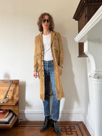 Dsquared² Suede Trench Coat
