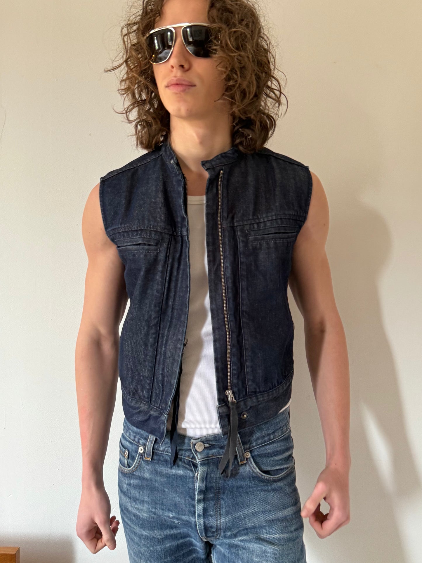 MM6 3 Ways Denim Vest