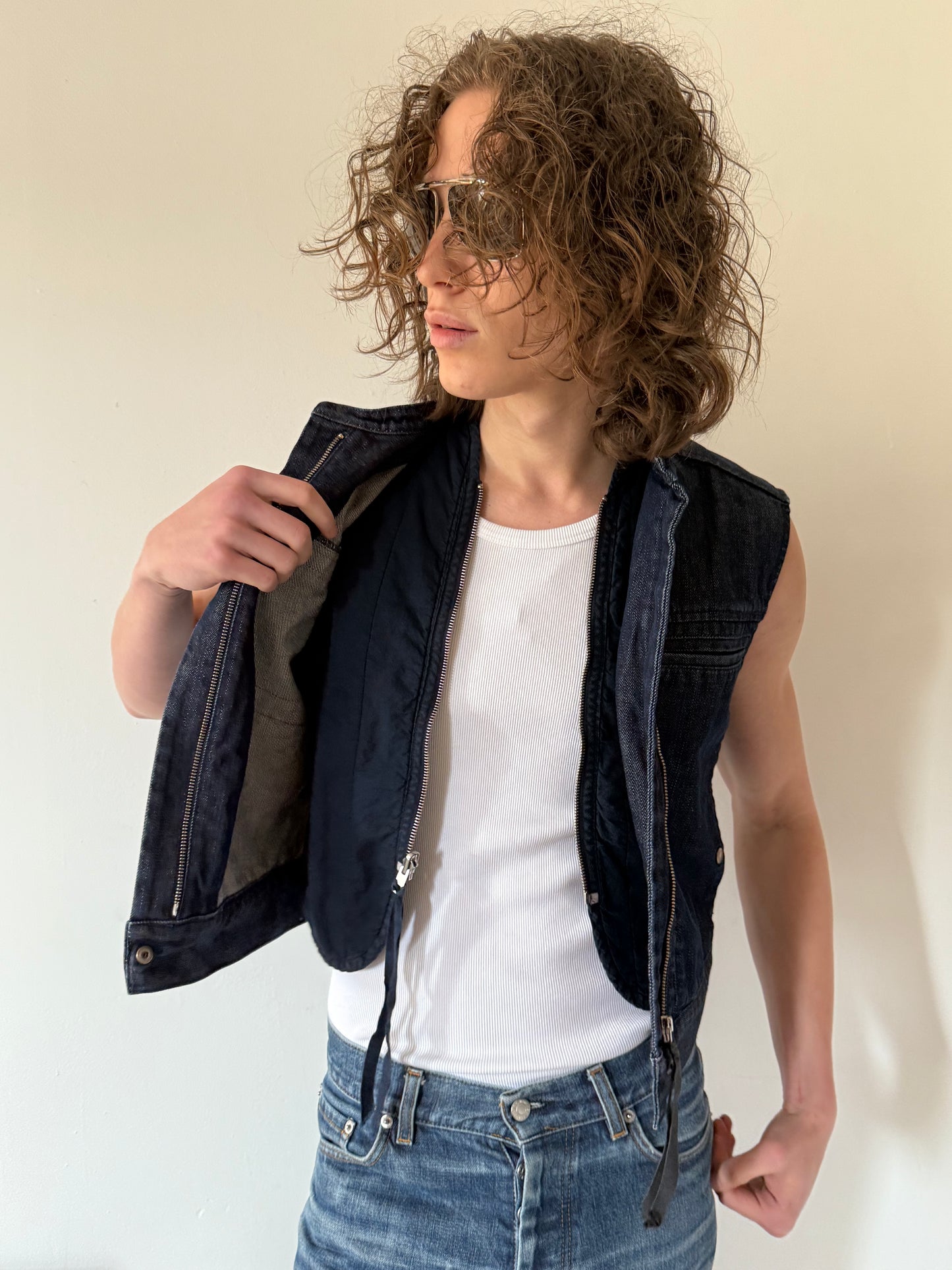 MM6 3 Ways Denim Vest