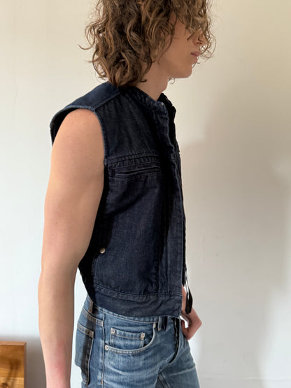 MM6 3 Ways Denim Vest
