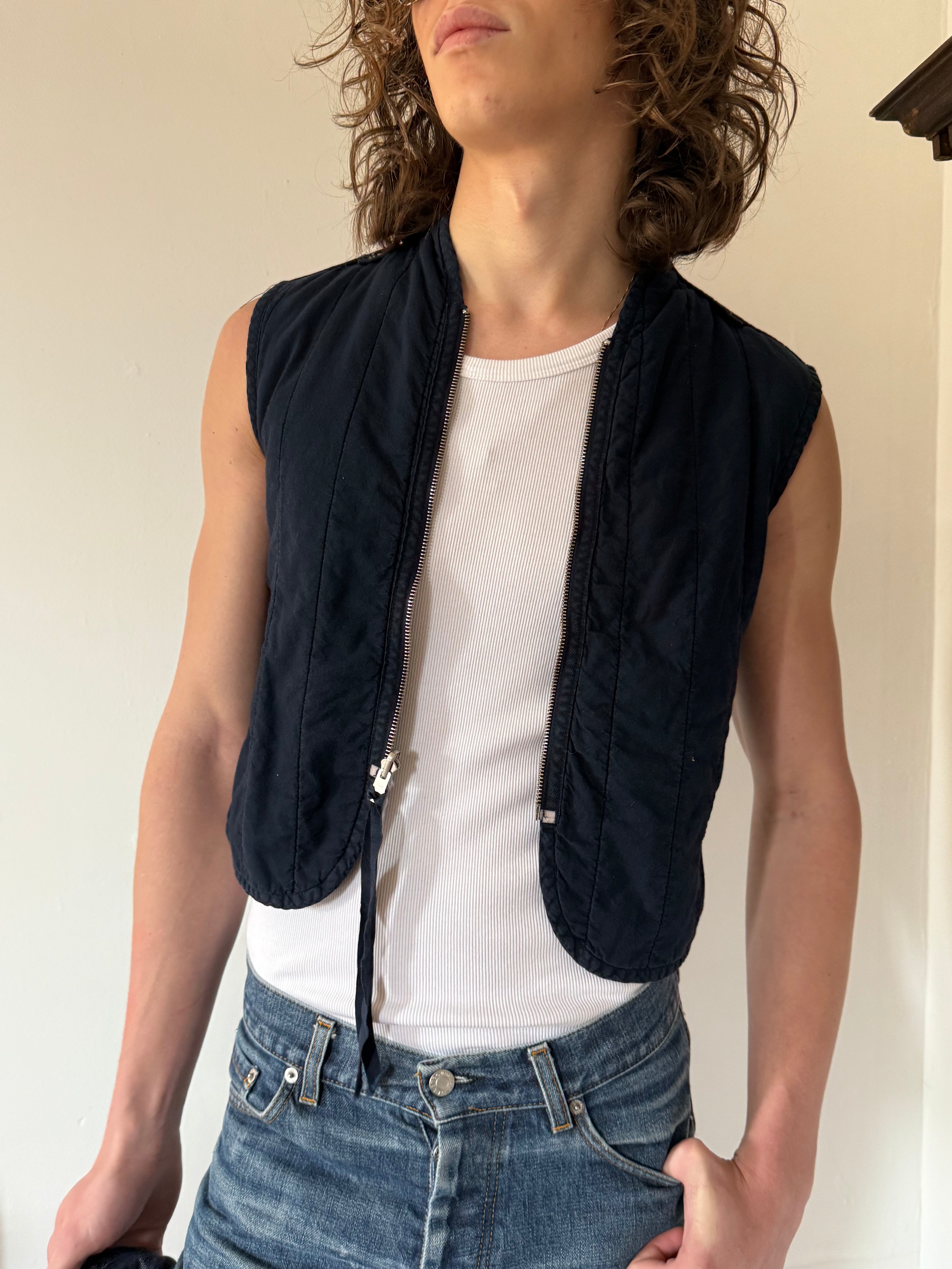 MM6 3 Ways Denim Vest