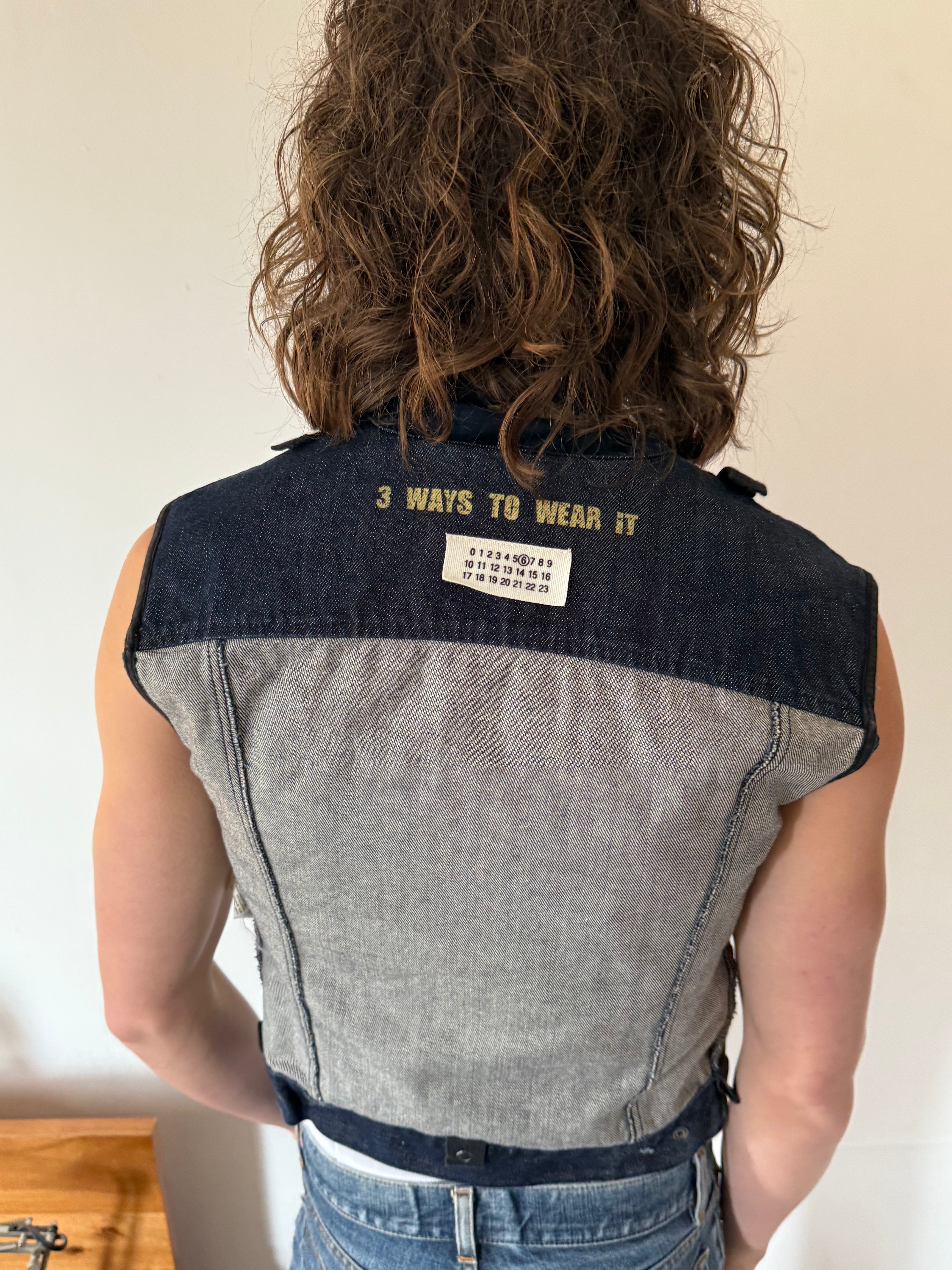 MM6 3 Ways Denim Vest