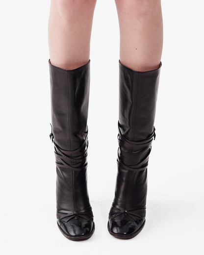 Moschino 2001 Black Boots