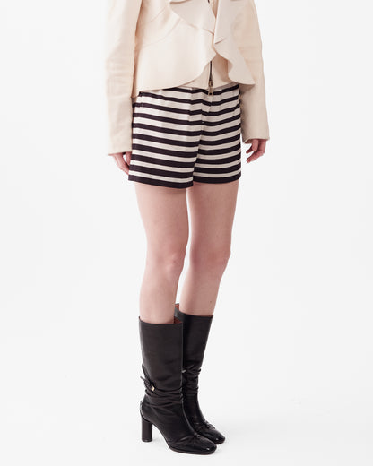 Dries Van Noten Striped Silk Shorts