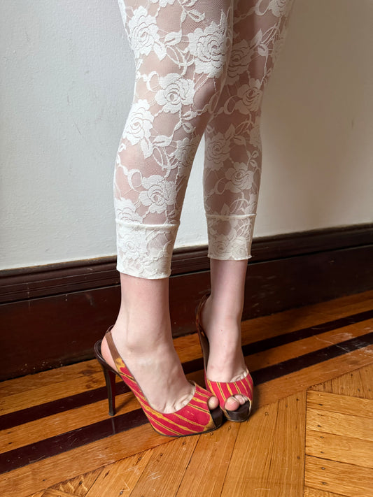 Red Striped Louboutin Pumps