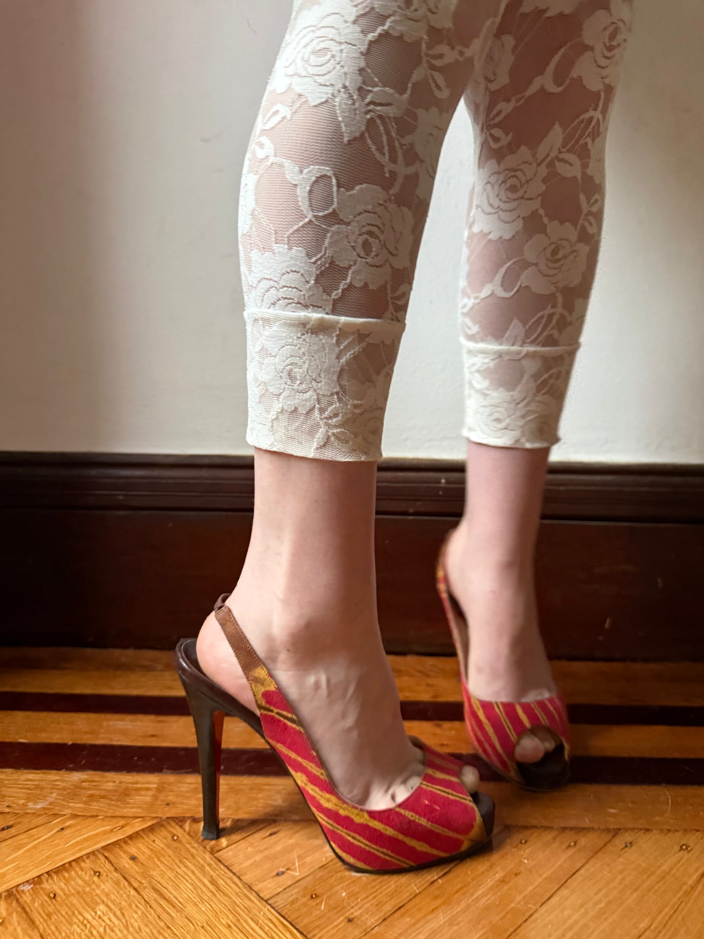 Red Striped Louboutin Pumps