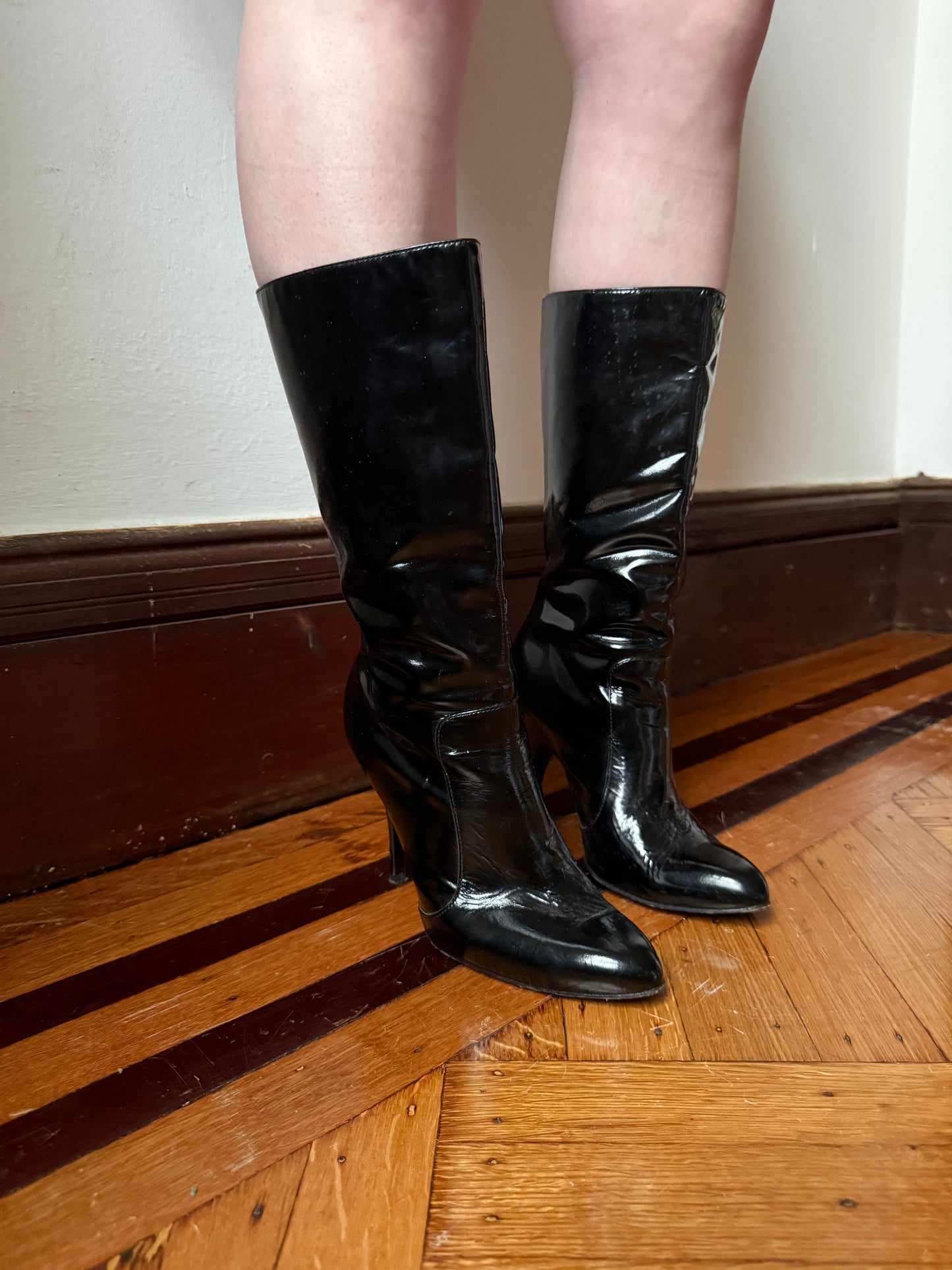 Patent Leather Lanvin Boots