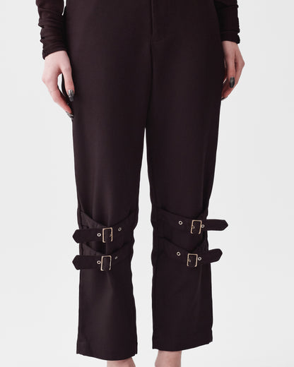 Comme Des Garçons Black Buckle Pants
