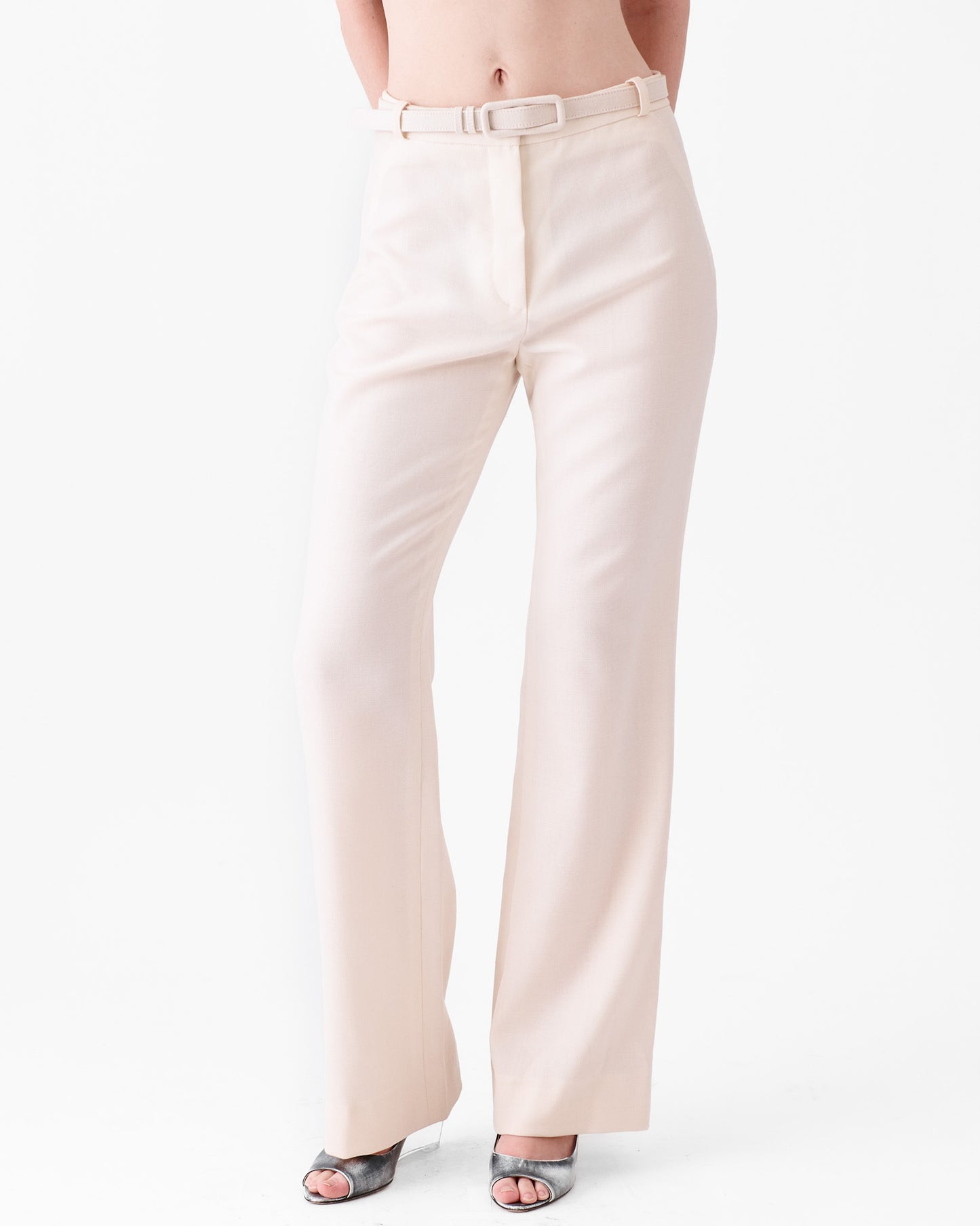 Balenciaga Vintage Wide Leg Pants W/ Belt