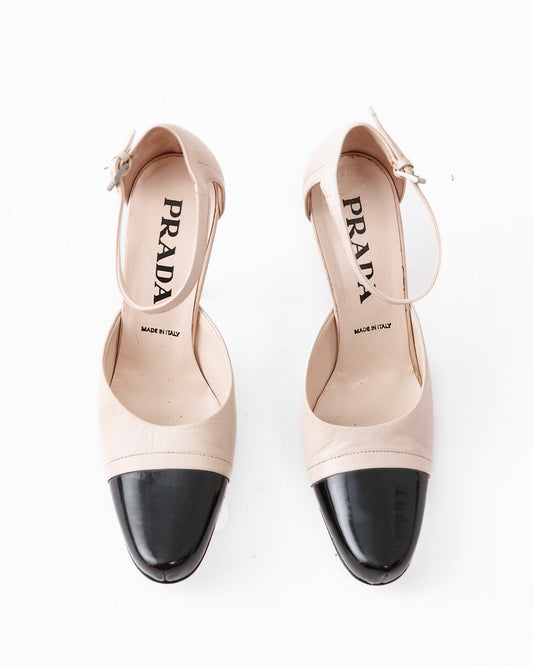 Prada Leather Colorblock Pattern Pumps / Size 36