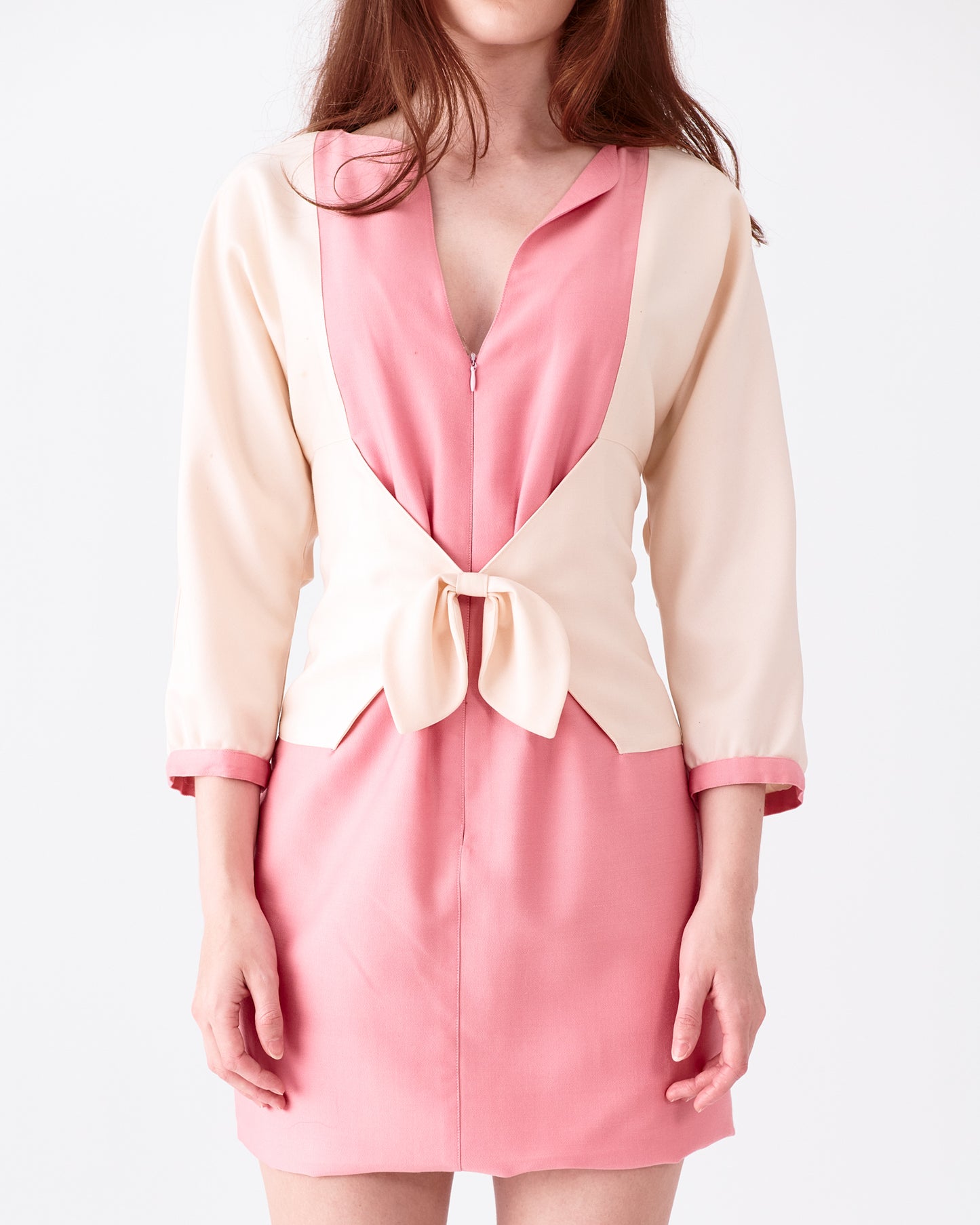 Courrèges Pink Wool Mini Dress