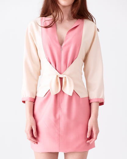 Courrèges Pink Wool Mini Dress