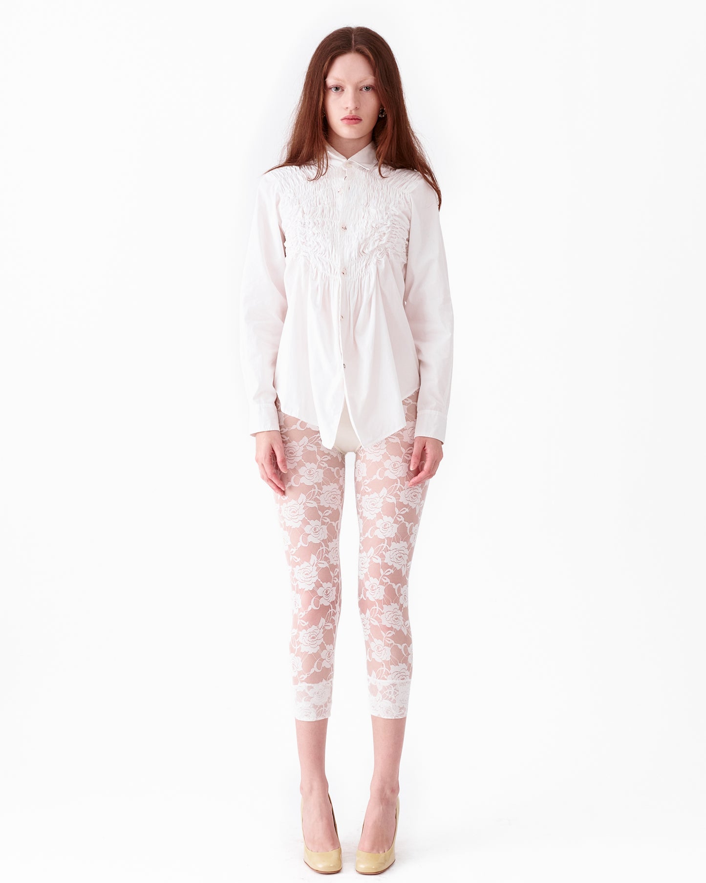 Comme Des Garçons Ruched Button Down