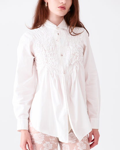 Comme Des Garçons Ruched Button Down